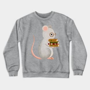 Reading Mouse Crewneck Sweatshirt